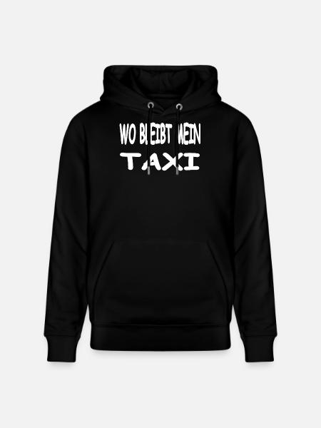 Taxi - Stanley/Stella CRUISER Unisex Organic Hoodie - black