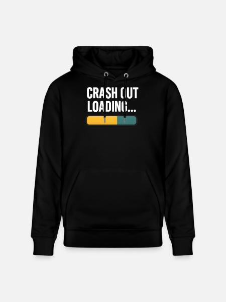 Crash Out Loading Bar, lustiger Spruch - Stanley/Stella Unisex Bio-Hoodie CRUISER - Schwarz