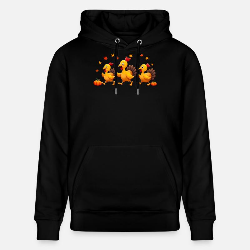 Bébé dinde de Thanksgiving - Sweat à capuche bio CRUISER Stanley/Stella Unisexe - noir