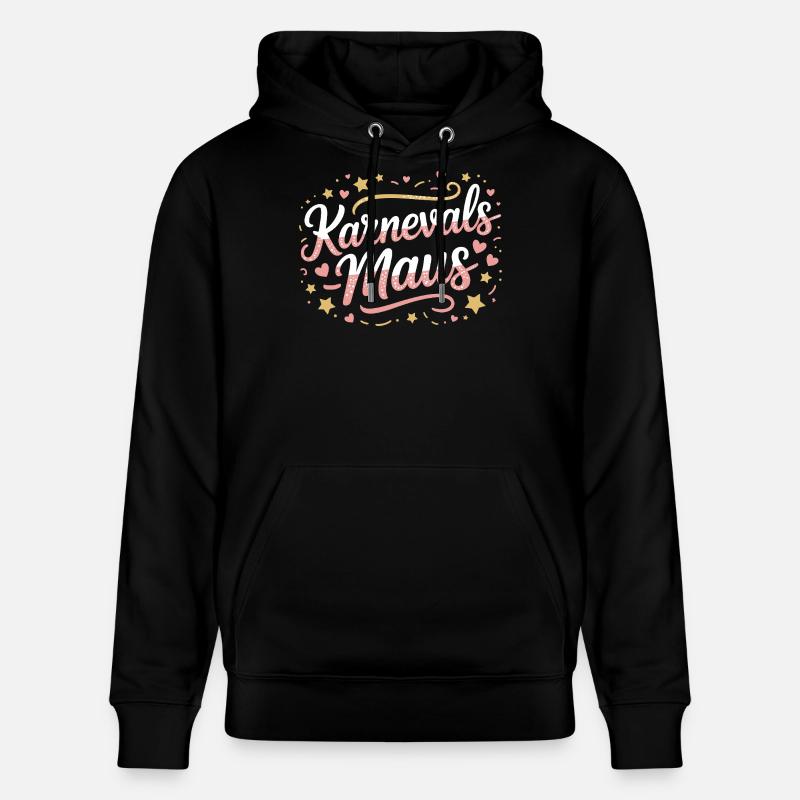 Karnevalsmaus Karneval Köln Kölner Karnevals Maus - Stanley/Stella Unisex Bio-Hoodie CRUISER  - Schwarz