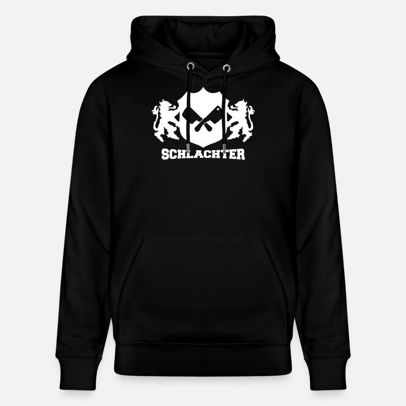 Emblème du boucher - Sweat à capuche bio CRUISER Stanley/Stella Unisexe - noir