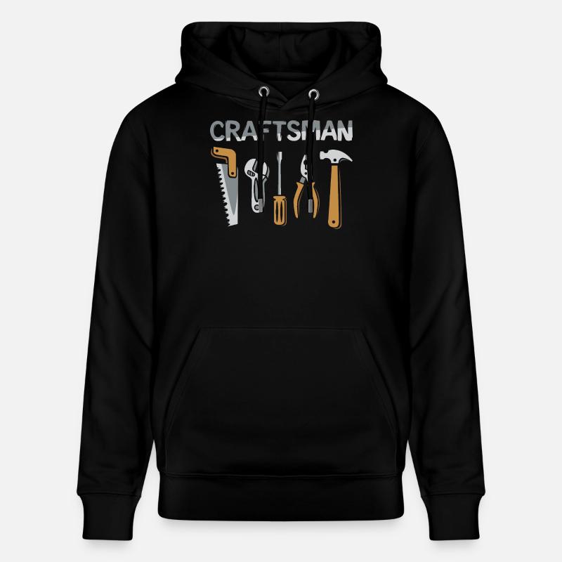 Outils d’artisan Craftsman Design - Sweat à capuche bio CRUISER Stanley/Stella Unisexe - noir