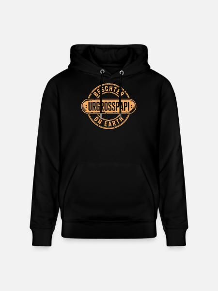 Best great-granddaddy Switzerland dialect - Stanley/Stella CRUISER Unisex Organic Hoodie - black