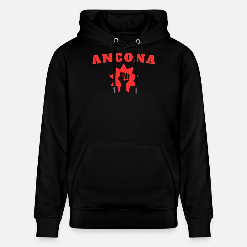 Ancône - Sweat à capuche bio CRUISER Stanley/Stella Unisexe - noir