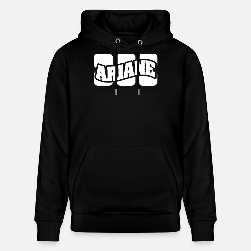 Nom Ariane - Sweat à capuche bio CRUISER Stanley/Stella Unisexe - noir