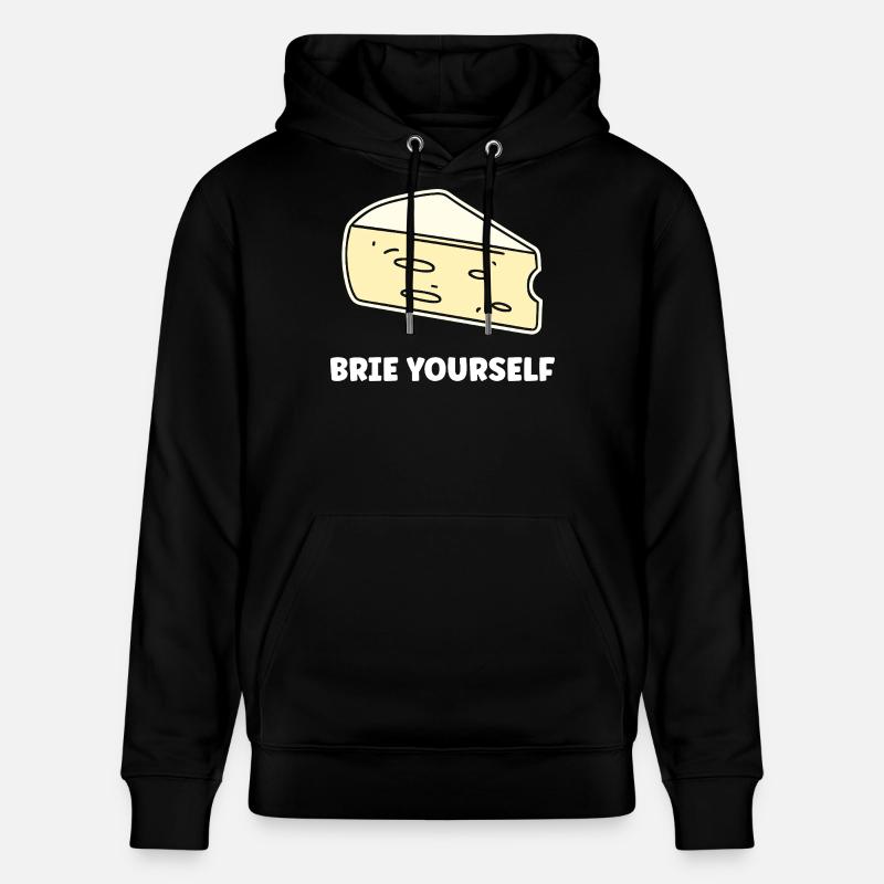 Humour fromage brie - Sweat à capuche bio CRUISER Stanley/Stella Unisexe - noir