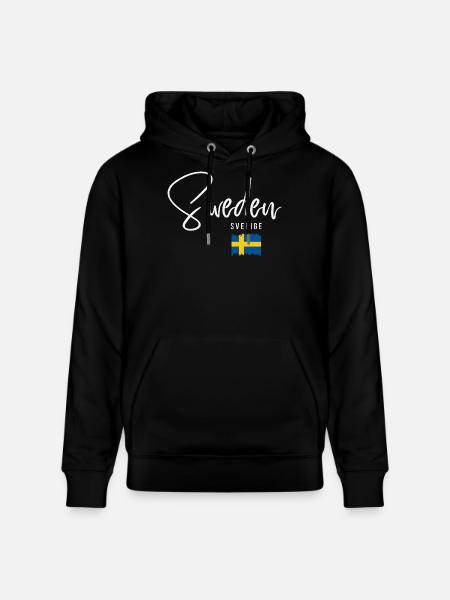 Made in Sweden, Swedish roots - Stanley/Stella CRUISER Unisex Organic Hoodie - black