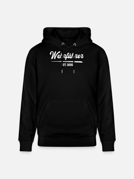 Wehrführer 2026 Freiwillige Feuerwehr Leitung FFW - Stanley/Stella Unisex Bio-Hoodie CRUISER  - Schwarz
