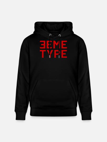 3. TYP KLASSISCH ROT - Stanley/Stella Unisex Bio-Hoodie CRUISER  - Schwarz