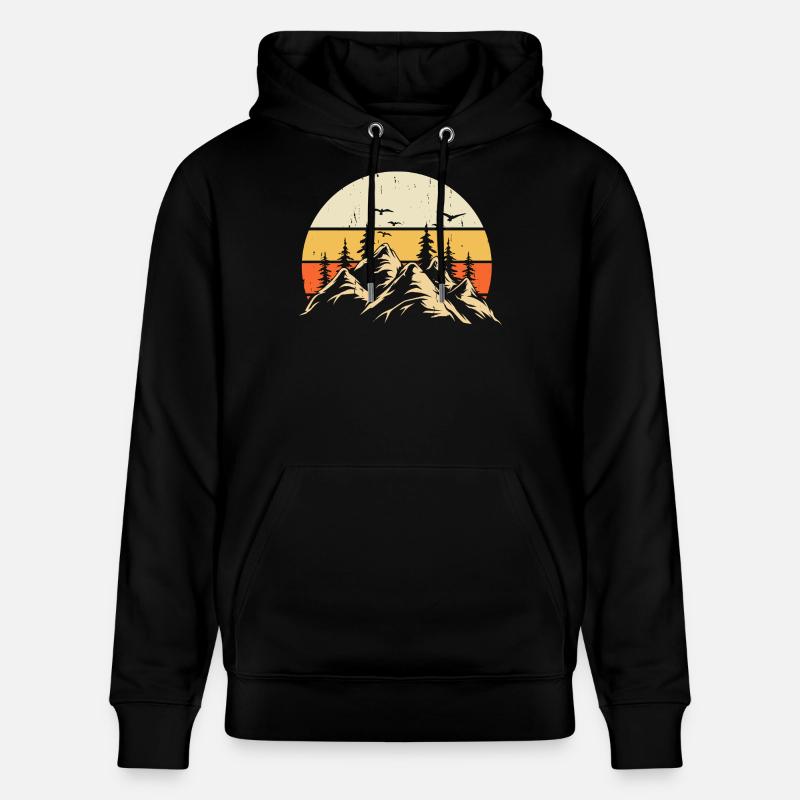 Randonnée Randonneur Alpiniste Cadeau - Sweat à capuche bio CRUISER Stanley/Stella Unisexe - noir