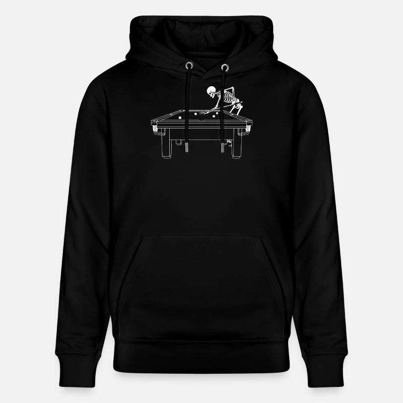 Le squelette joue au snooker - Sweat à capuche bio CRUISER Stanley/Stella Unisexe - noir