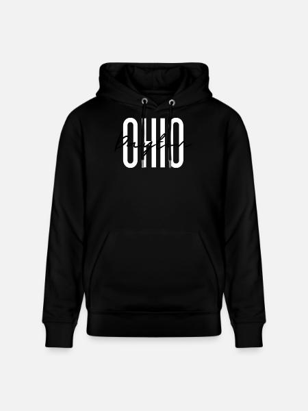 Ohio Script Overlay auf fetten Blockbuchstaben - Stanley/Stella Unisex Bio-Hoodie CRUISER - Schwarz
