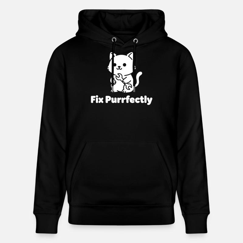 Atelier pour chats - Sweat à capuche bio CRUISER Stanley/Stella Unisexe - noir