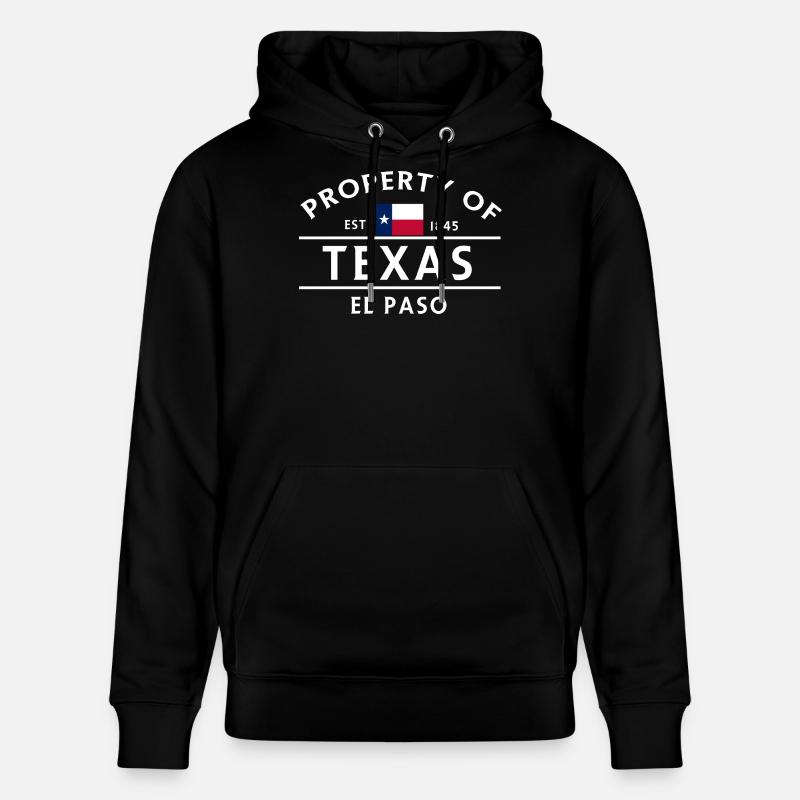 Propriété du Texas El Paso - Sweat à capuche bio CRUISER Stanley/Stella Unisexe - noir