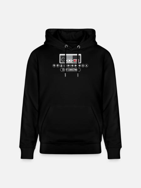 Cheat-Code Start Weihnachten Gaming Gamer Videospiel - Stanley/Stella Unisex Bio-Hoodie CRUISER - Schwarz