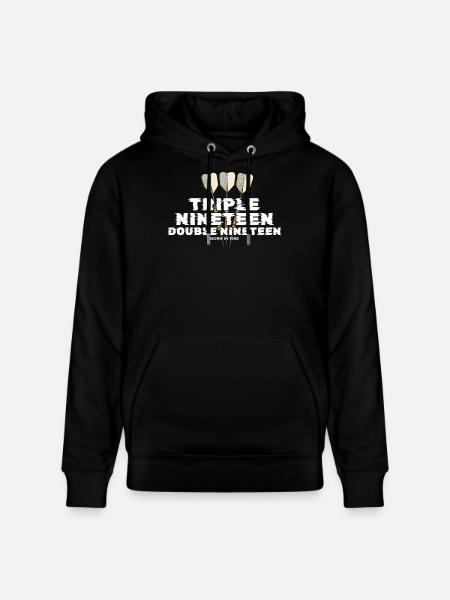 Jahrgang 1995 Darts Checkout - Stanley/Stella Unisex Bio-Hoodie CRUISER - Schwarz
