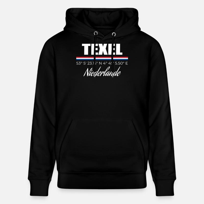 Texel - Sweat à capuche bio CRUISER Stanley/Stella Unisexe - noir