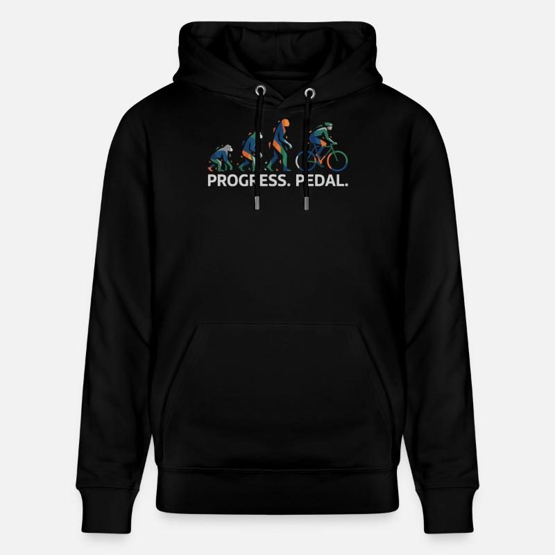 Évolution de la pédale Progress - Sweat à capuche bio CRUISER Stanley/Stella Unisexe - noir