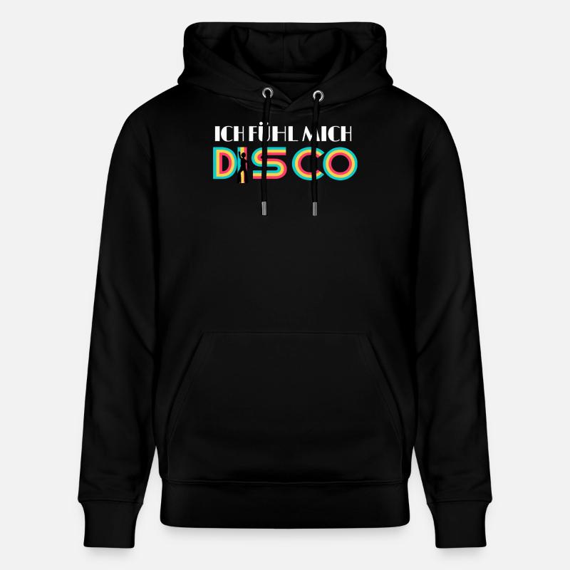 JE ME SENS DISCO, - Sweat à capuche bio CRUISER Stanley/Stella Unisexe - noir