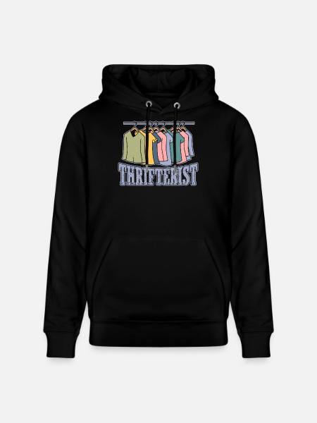 Thrift Shopper Thrifterist Thrift Store - Stanley/Stella CRUISER Unisex Organic Hoodie - black