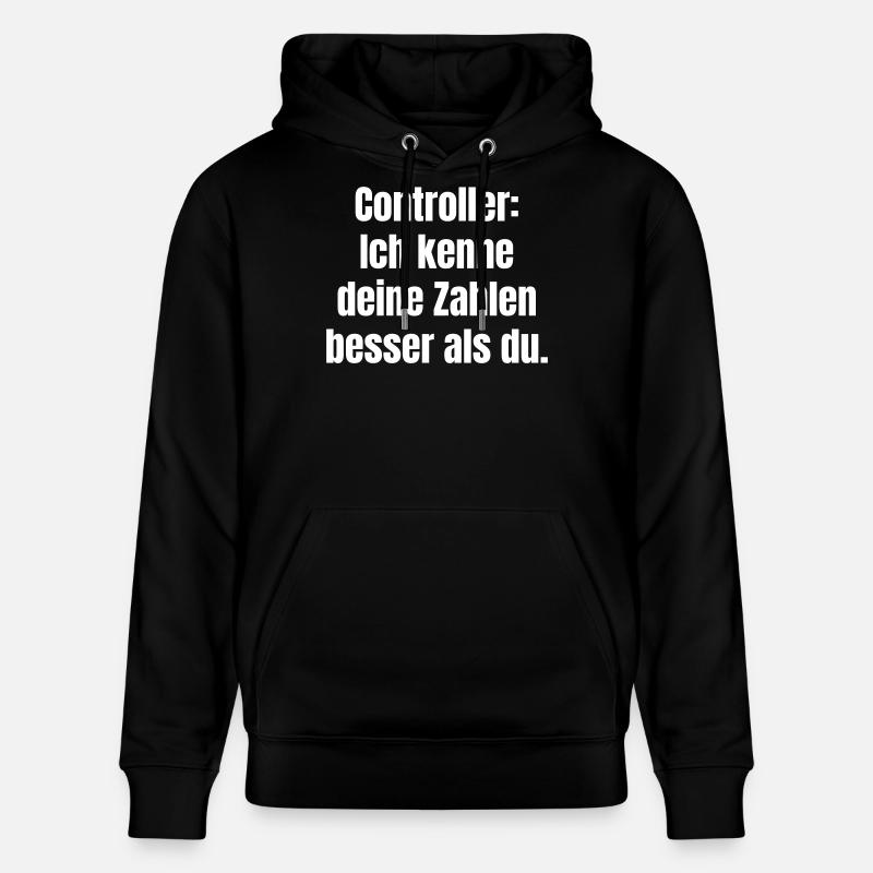Controller: Zahlen besser kennen - Stanley/Stella Unisex Bio-Hoodie CRUISER  - Schwarz