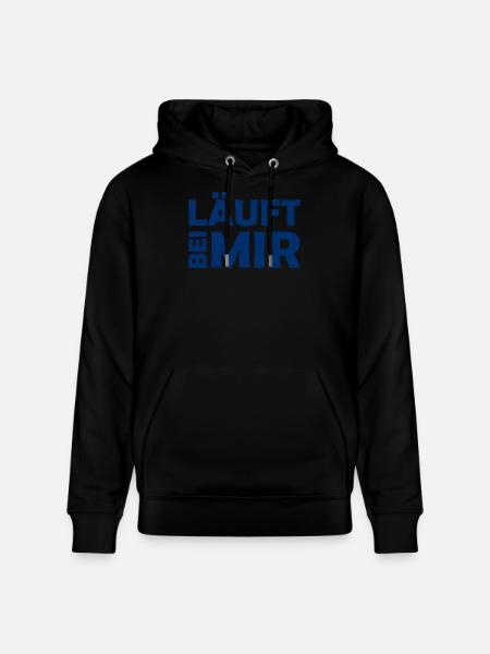 Runs with me - Cool saying - Running - Stanley/Stella CRUISER Unisex Organic Hoodie - black