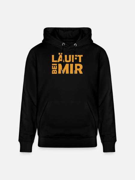 Runs with me - Cool saying - Running - Stanley/Stella CRUISER Unisex Organic Hoodie - black