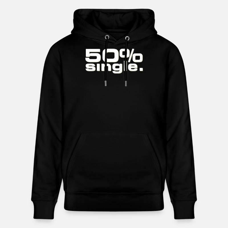 50 % Single - Stanley/Stella Unisex Bio-Hoodie CRUISER  - Schwarz