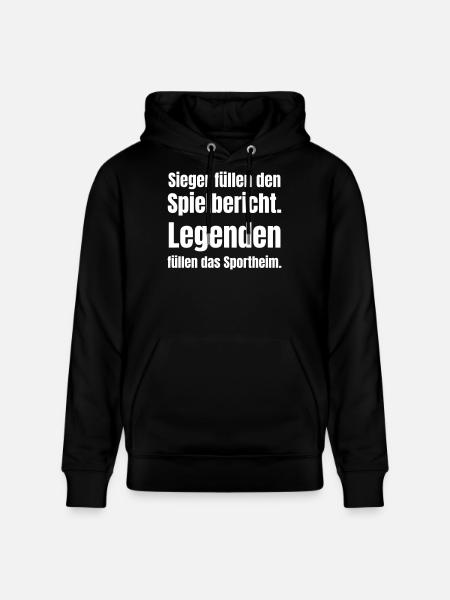 Winners write the match report - Stanley/Stella CRUISER Unisex Organic Hoodie - black