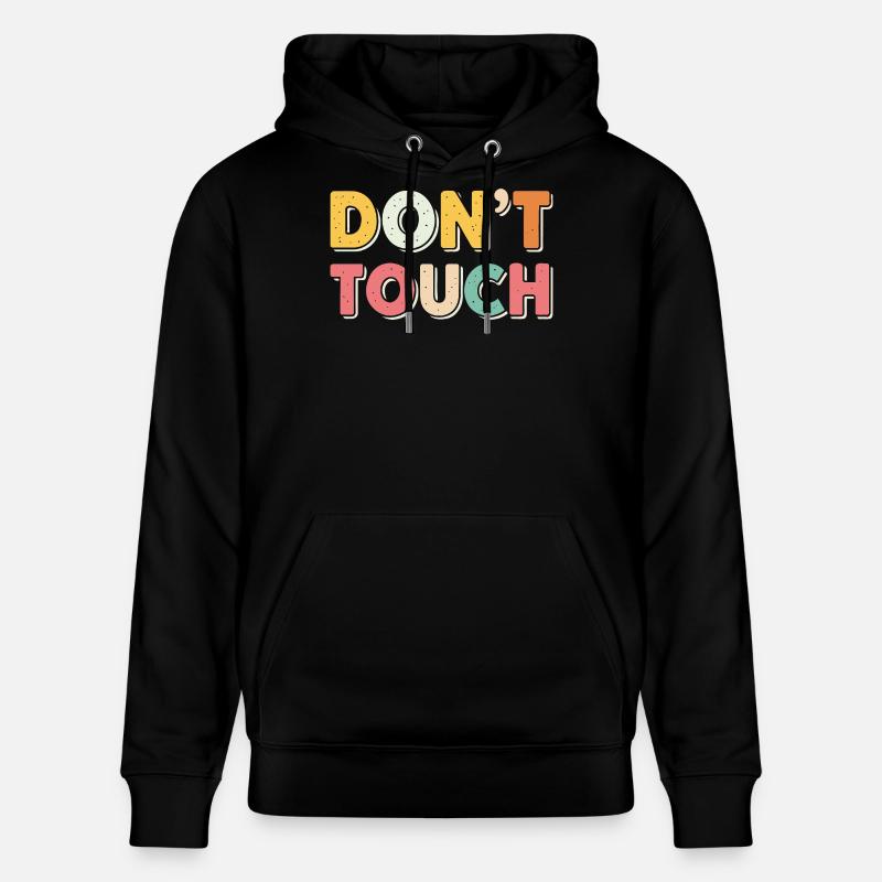 Ne Pas Toucher Rétro Pastel - Sweat à capuche bio CRUISER Stanley/Stella Unisexe - noir