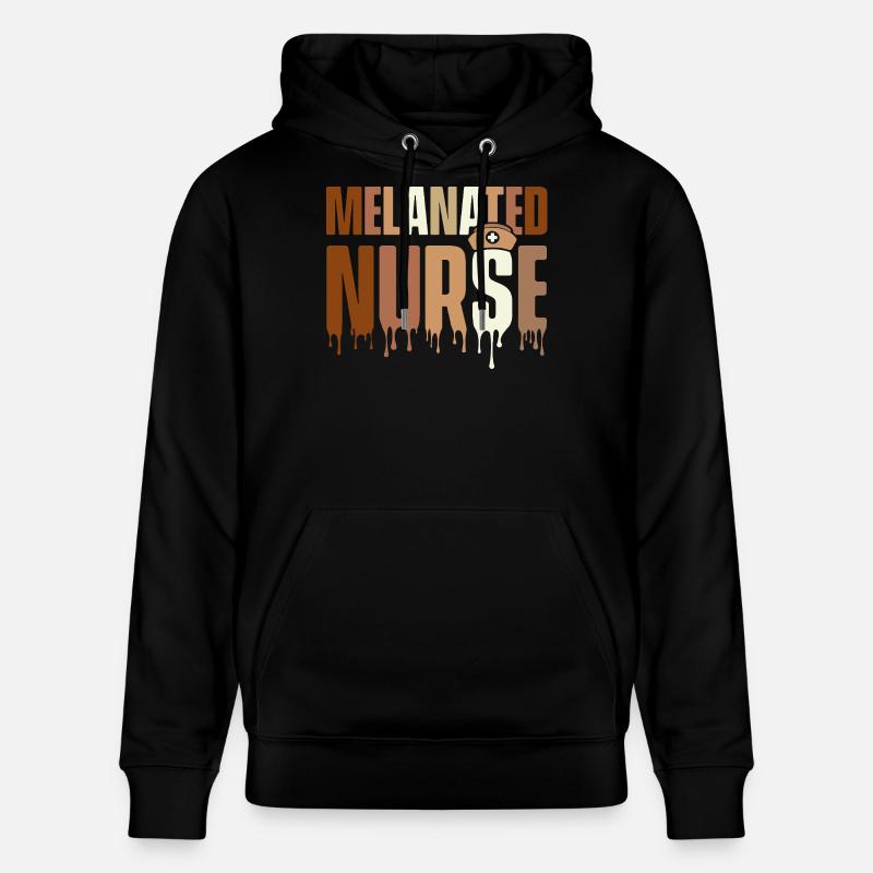 Infirmière mélanée – HBCU Melanin Pride - Sweat à capuche bio CRUISER Stanley/Stella Unisexe - noir