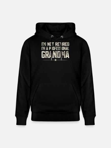 Professional granny - Stanley/Stella CRUISER Unisex Organic Hoodie - black