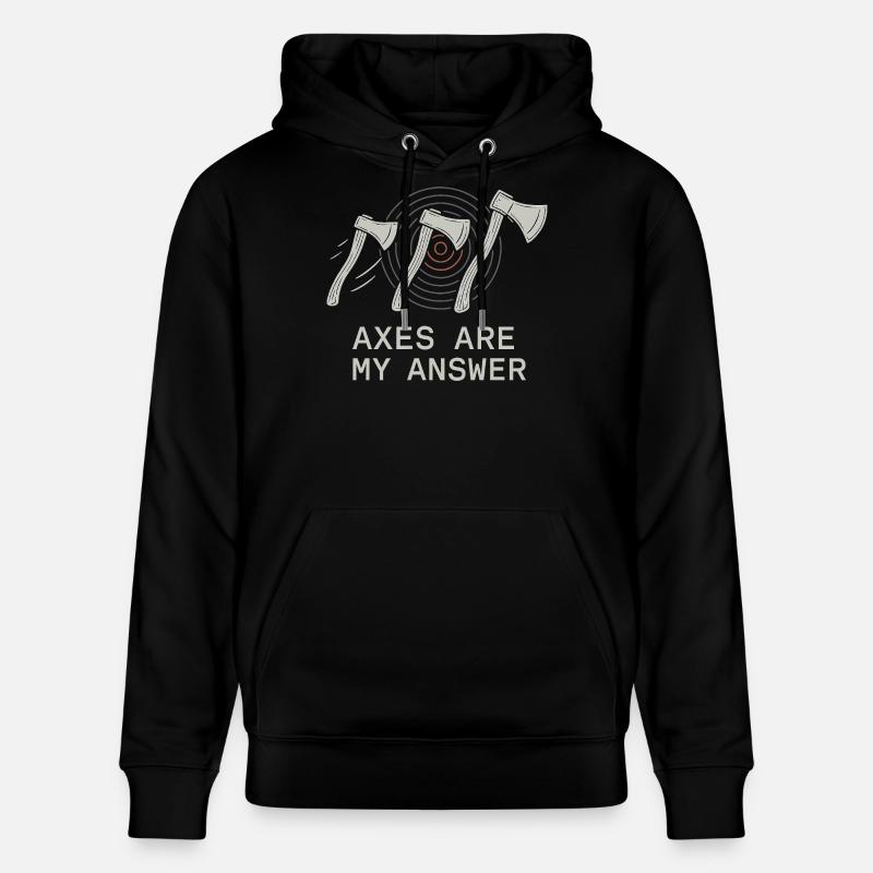 Frauen Axtwerfen Geschenk I Steckäxte - Stanley/Stella Unisex Bio-Hoodie CRUISER  - Schwarz