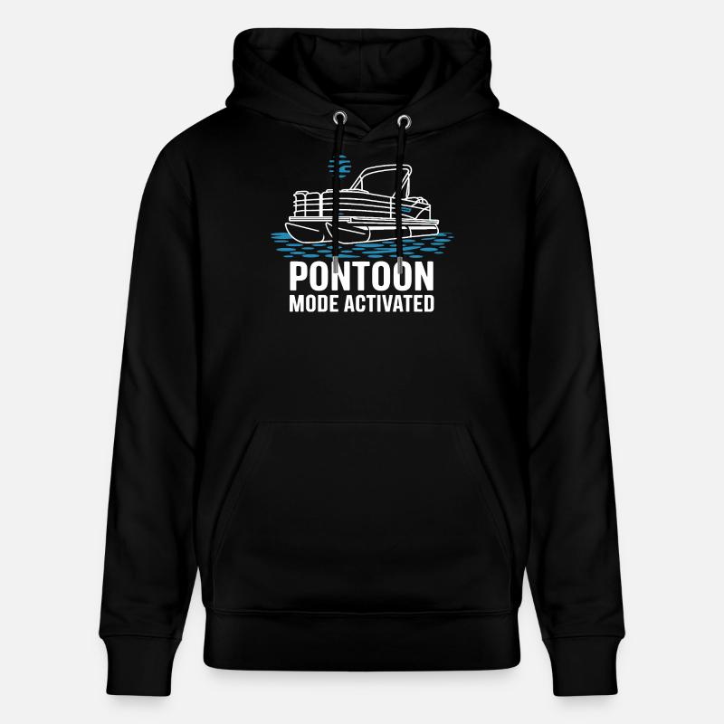  Pontoon Mode Activated Pontonboot Sommer - Stanley/Stella Unisex Bio-Hoodie CRUISER  - Schwarz