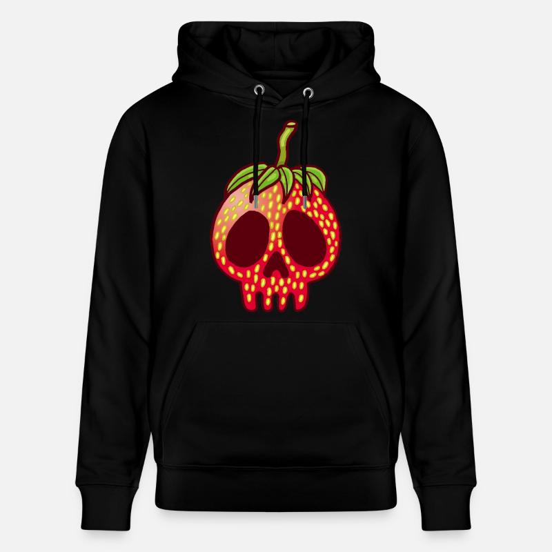 Erdbeerschädel - Stanley/Stella Unisex Bio-Hoodie CRUISER  - Schwarz