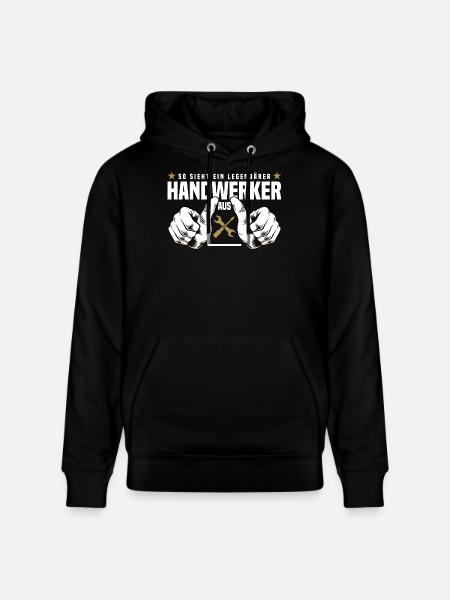 Artisan - Sweat à capuche bio CRUISER Stanley/Stella Unisexe - noir