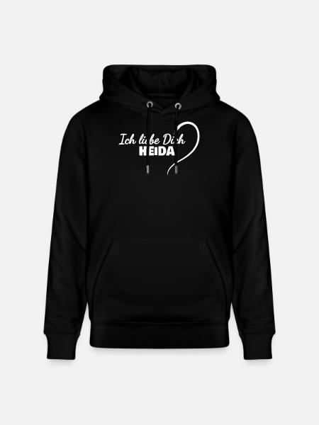 LiebeDich Heida - Stanley/Stella Unisex Bio-Hoodie CRUISER  - Schwarz