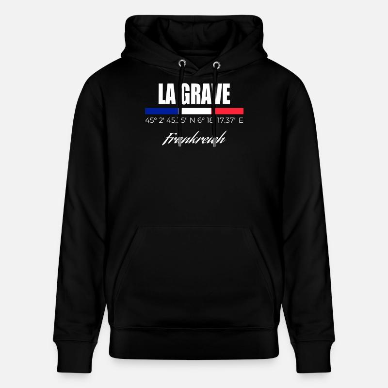 La Grave - Sweat à capuche bio CRUISER Stanley/Stella Unisexe - noir