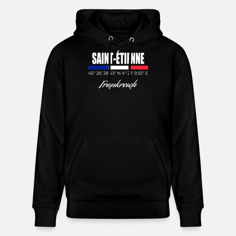 Saint-Etienne - Stanley/Stella Unisex Bio-Hoodie CRUISER  - Schwarz