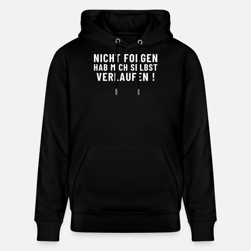 Ne suis pas, je me suis perdu moi-même ! - Sweat à capuche bio CRUISER Stanley/Stella Unisexe - noir