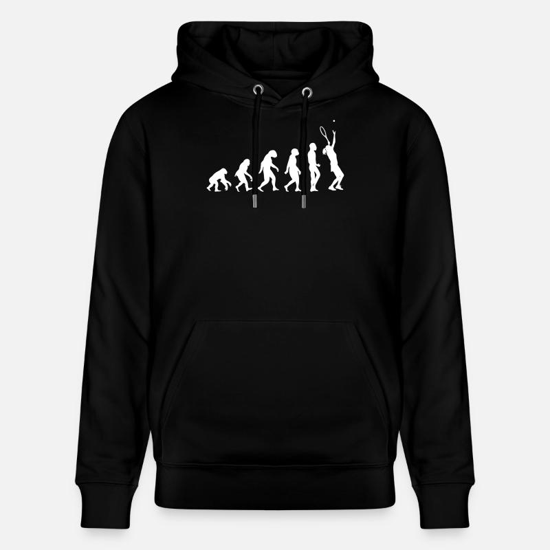 Évolution du tennis - Sweat à capuche bio CRUISER Stanley/Stella Unisexe - noir