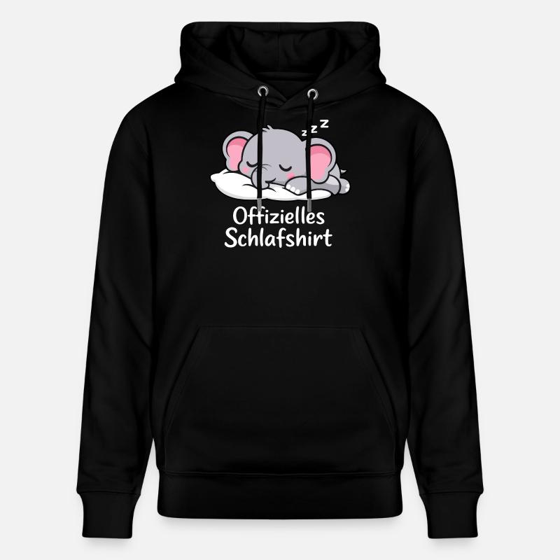 Éléphant officiel SLEEPING SHIRT - Sweat à capuche bio CRUISER Stanley/Stella Unisexe - noir