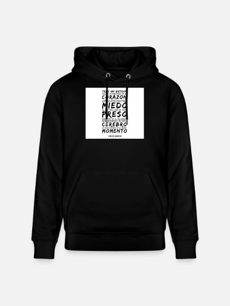 Heart and Fear in Verse - Stanley/Stella CRUISER Unisex Organic Hoodie - black