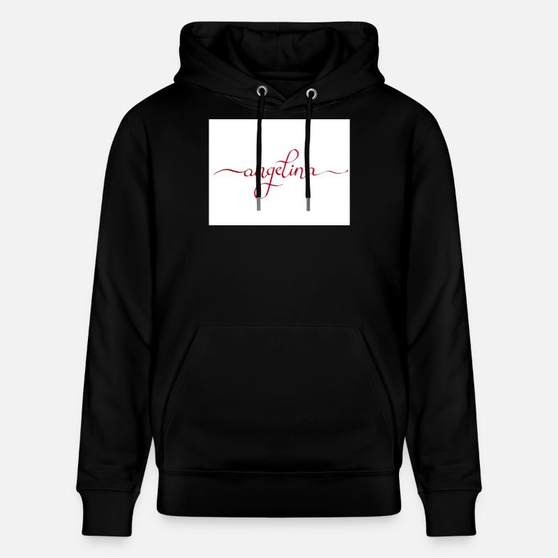 Angelina Elegant Calligraphy en rouge - Sweat à capuche bio CRUISER Stanley/Stella Unisexe - noir