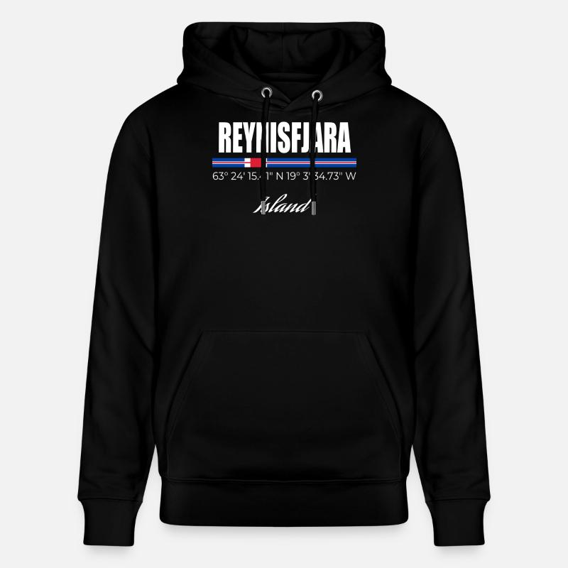 Reynisfjara - Sweat à capuche bio CRUISER Stanley/Stella Unisexe - noir
