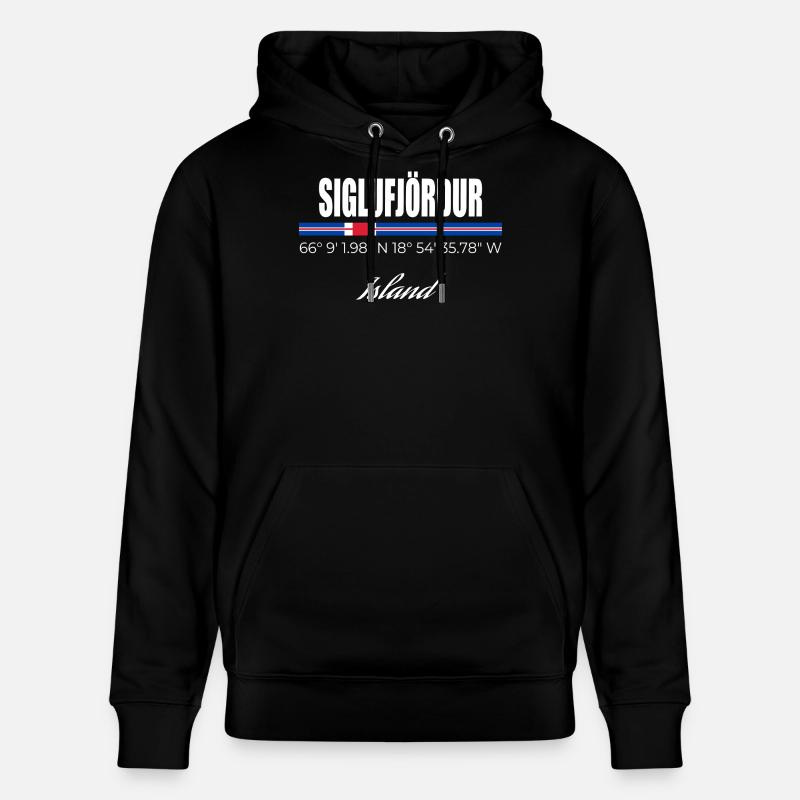Siglufjördur - Stanley/Stella Unisex Bio-Hoodie CRUISER - Schwarz