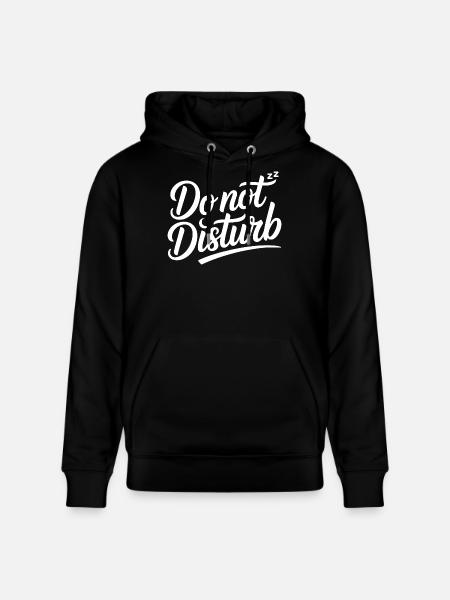 Do Not Disturb Sloth Anti Social - Stanley/Stella CRUISER Unisex Organic Hoodie - black