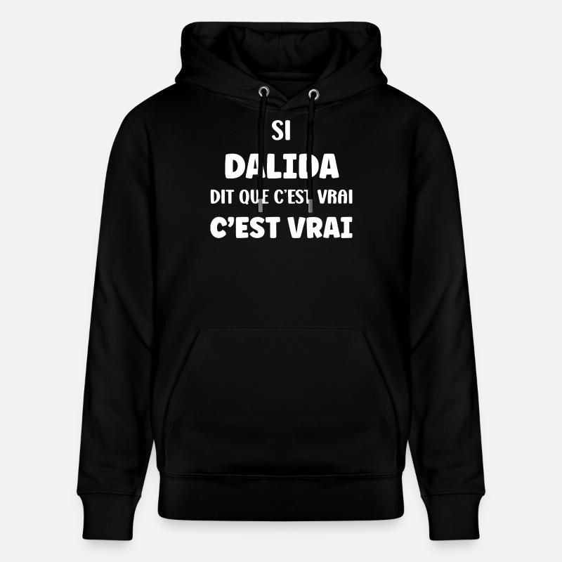 Dalida - Sweat à capuche bio CRUISER Stanley/Stella Unisexe - noir