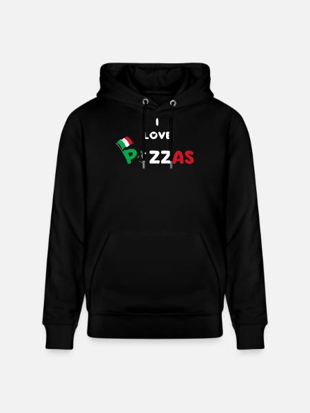 Italienische Pizza Pazzaiolo - Stanley/Stella Unisex Bio-Hoodie CRUISER  - Schwarz