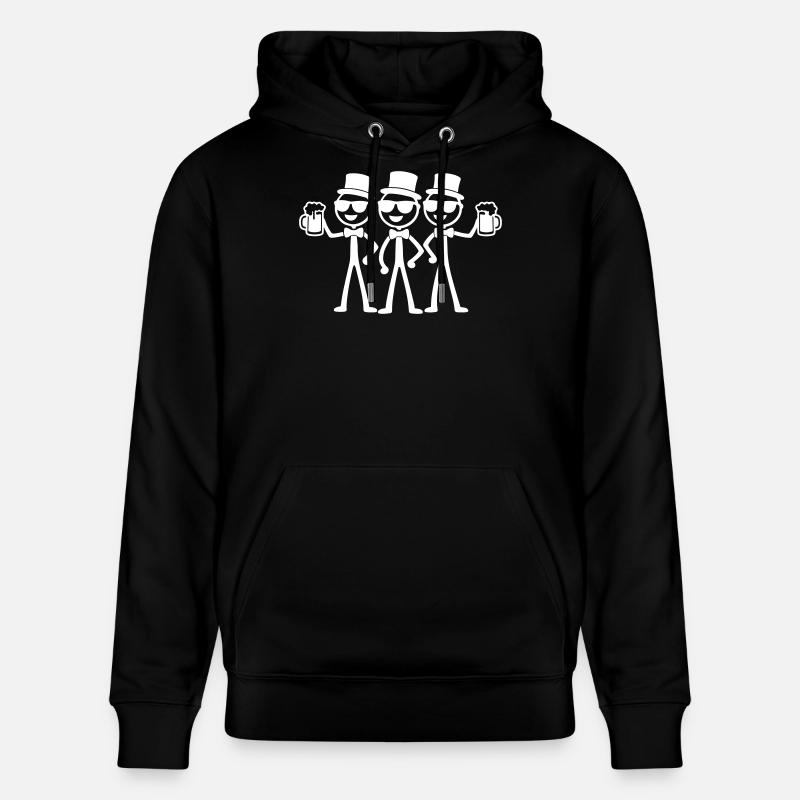 Équipe Garçons de Marié - Sweat à capuche bio CRUISER Stanley/Stella Unisexe - noir